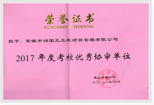 获得霍山县审计局2017年度优秀协审单位.jpg
